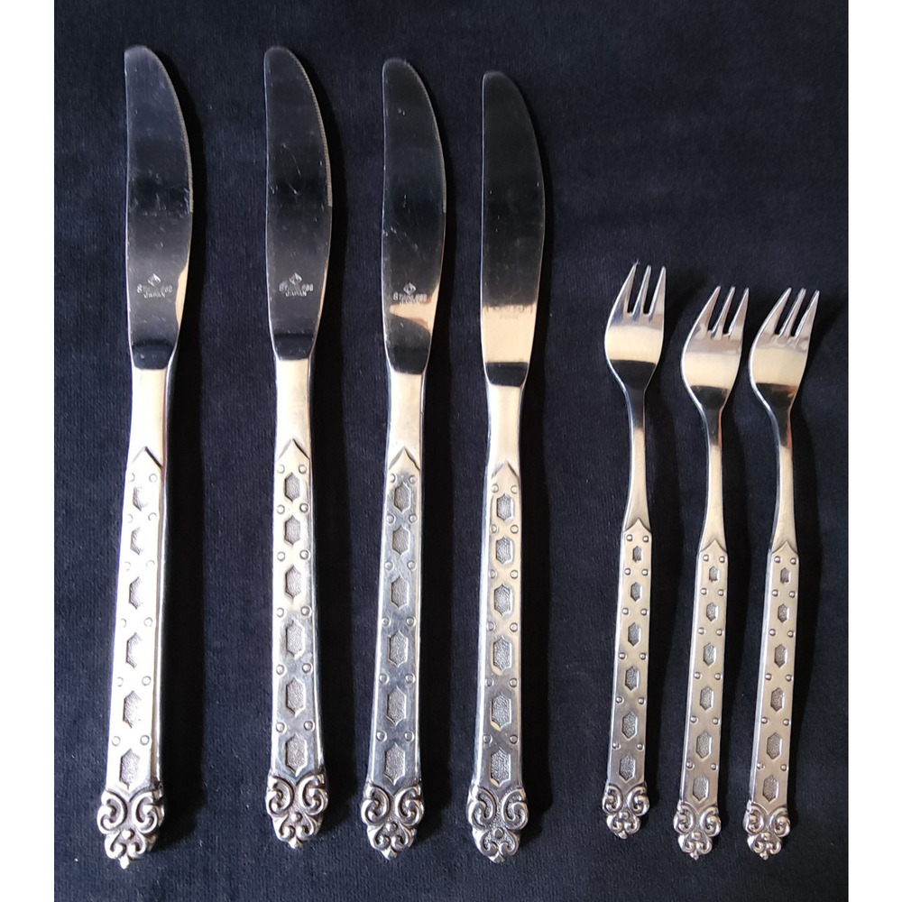 Northland San Francisco Stainless Steel Flatware Japan Vintage Lot of 7 Set